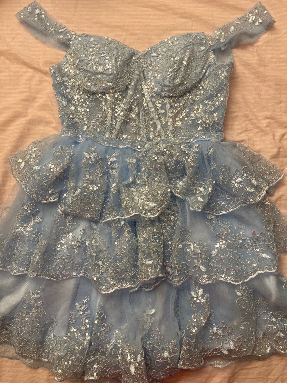 HOCO Scalloped Dress